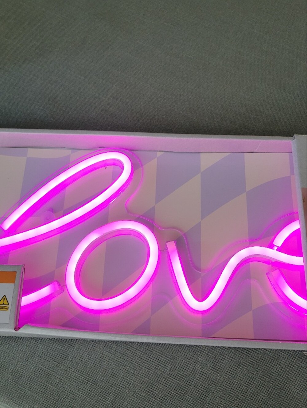 Pink 'Love' LED Neon Wall Art Sign